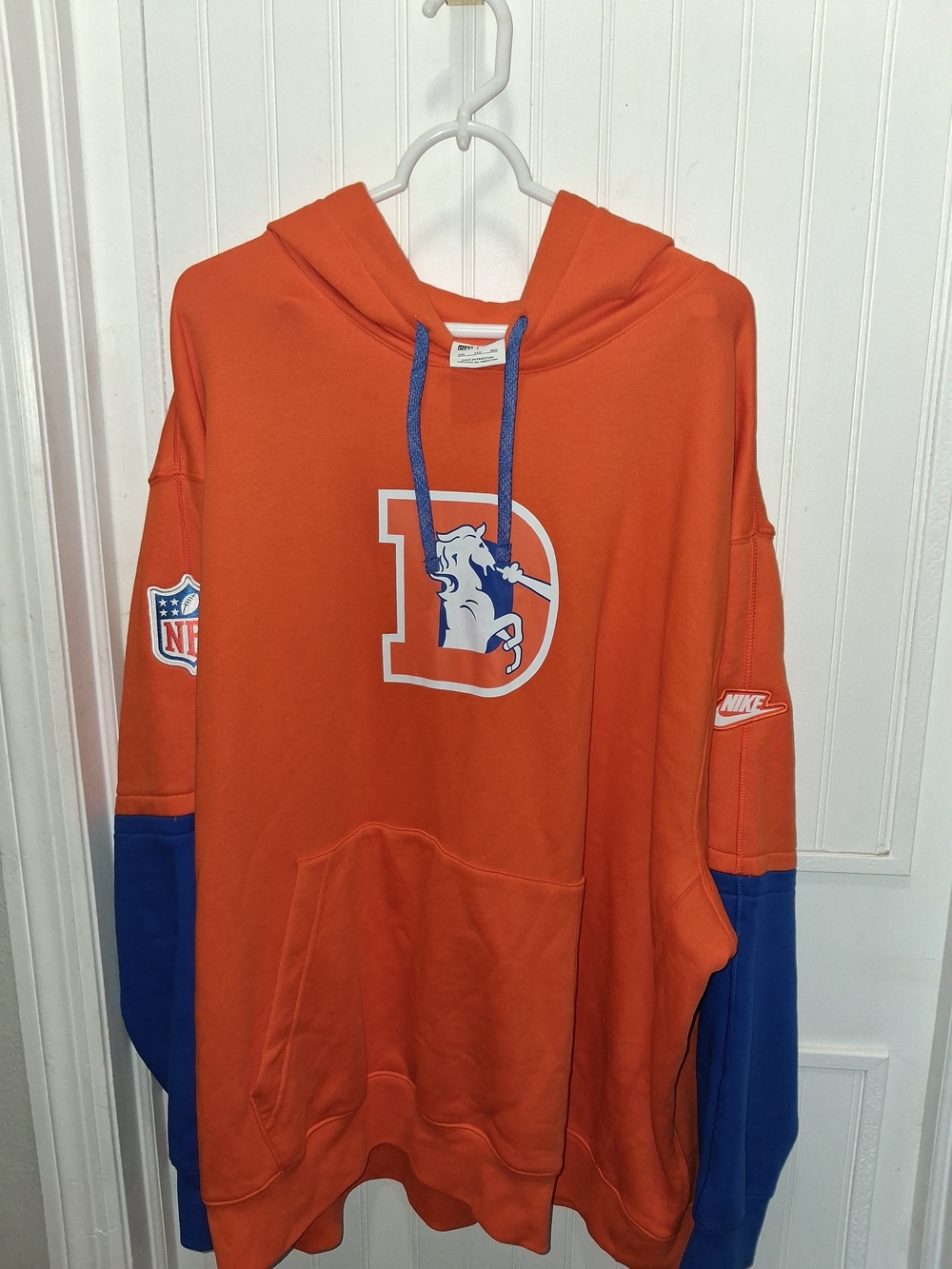 Nike RETRO Denver Broncos Orange Pullover Hoodie 3x NWT